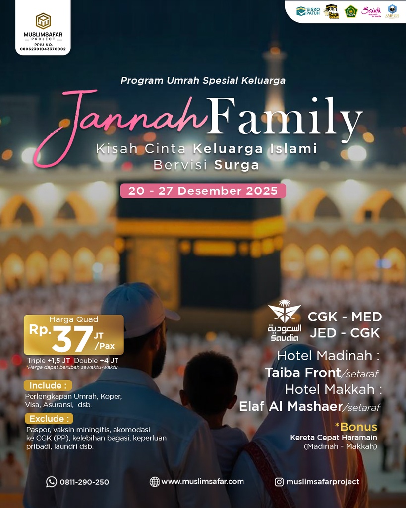 UMRAH SYAWAL 27 MARET - 4 APRIL 2026